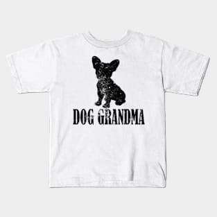 French Bulldogs Dog Grandma Kids T-Shirt